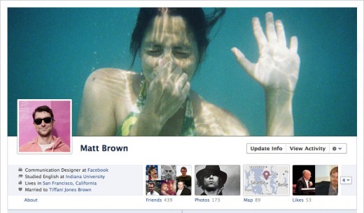Facebooks new timeline feature will allow users to select a cover photo for their profile.