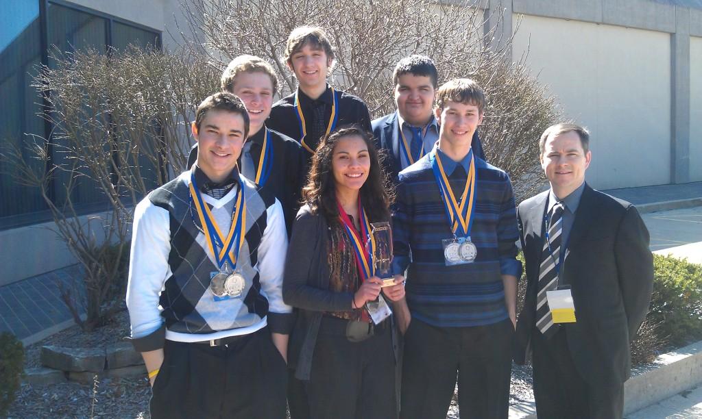 Several members of DECA qualified for the national tournament on May 4. Photo courtesy Paul Mayer.