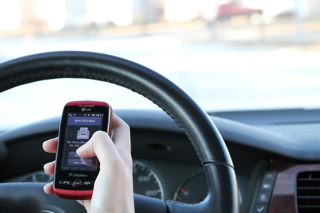 Texting and driving can be lethal, causing many deaths a year to both pedestrians and other drivers. Photo by Amelia Likeum.