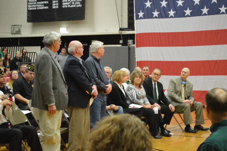 KHS+welcomed+several+veterans+to+the+Patriotic+Assembly+on+March+17.