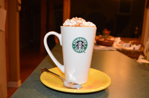 Making a pumpkin spice latte at home