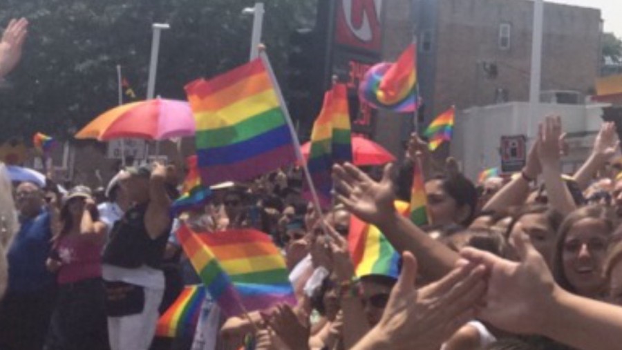 Crowds celebrate the courts decision to legalize same-sex marriage during the annual Pride Weekend in Chicago. 