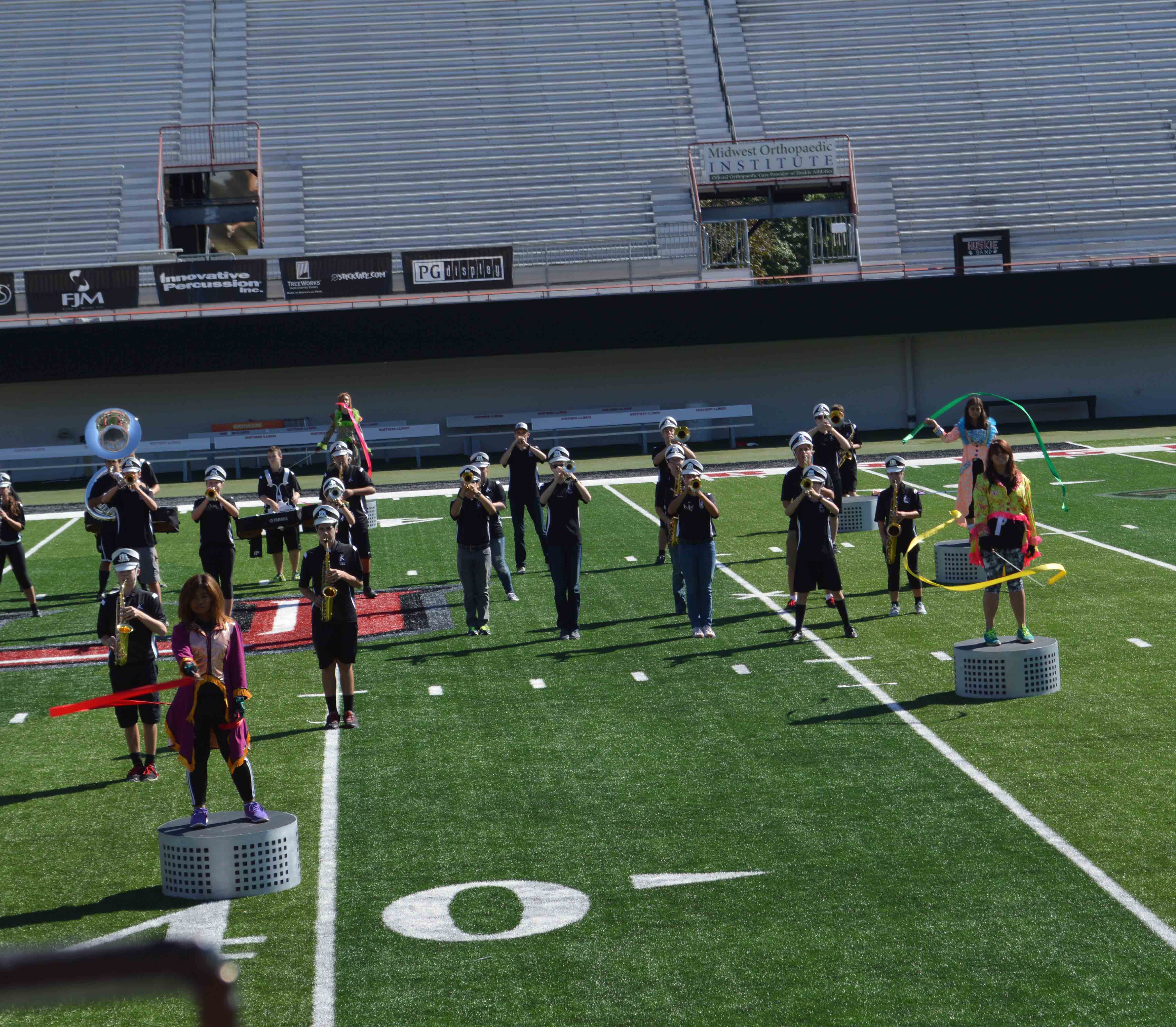 Knights Marching Band performs at NIU Kaneland Krier