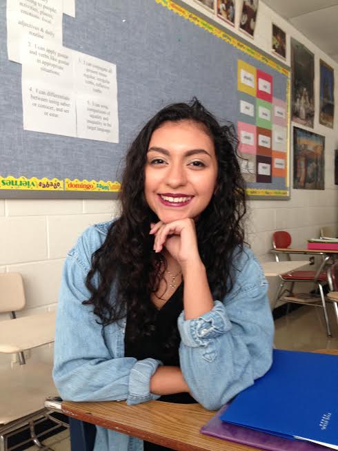 Junior Giselle Paz as Lorde on celebrity day. 