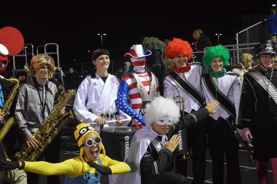 Senior Marching Knights are excited to take the field. 