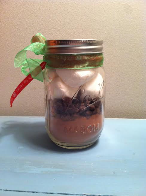 Hot chocolate in a jar serves not only as a sweet treat, but also as a thoughtful gift. 