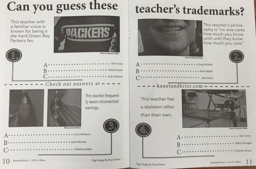 Can you guess these teachers trademarks? answer key
