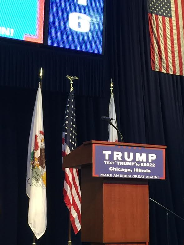 Political rally causes commotion in Chicago