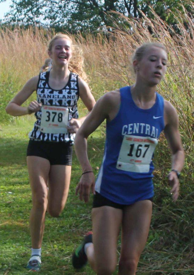 Rachel Richtman runs varsity cross country as a freshman