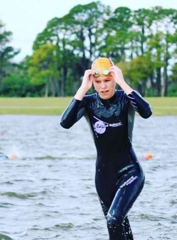 Brennan Conquers the Triathlon