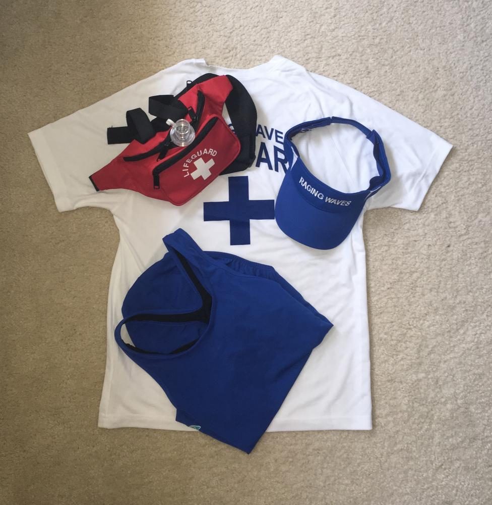 No matter what part of the pool lifeguards work at, they wear a swimsuit and a fanny pack to hold necessities along with a rash guard shirt and visor. Without this uniform, lifeguards wouldn’t be able to perform their job as well.