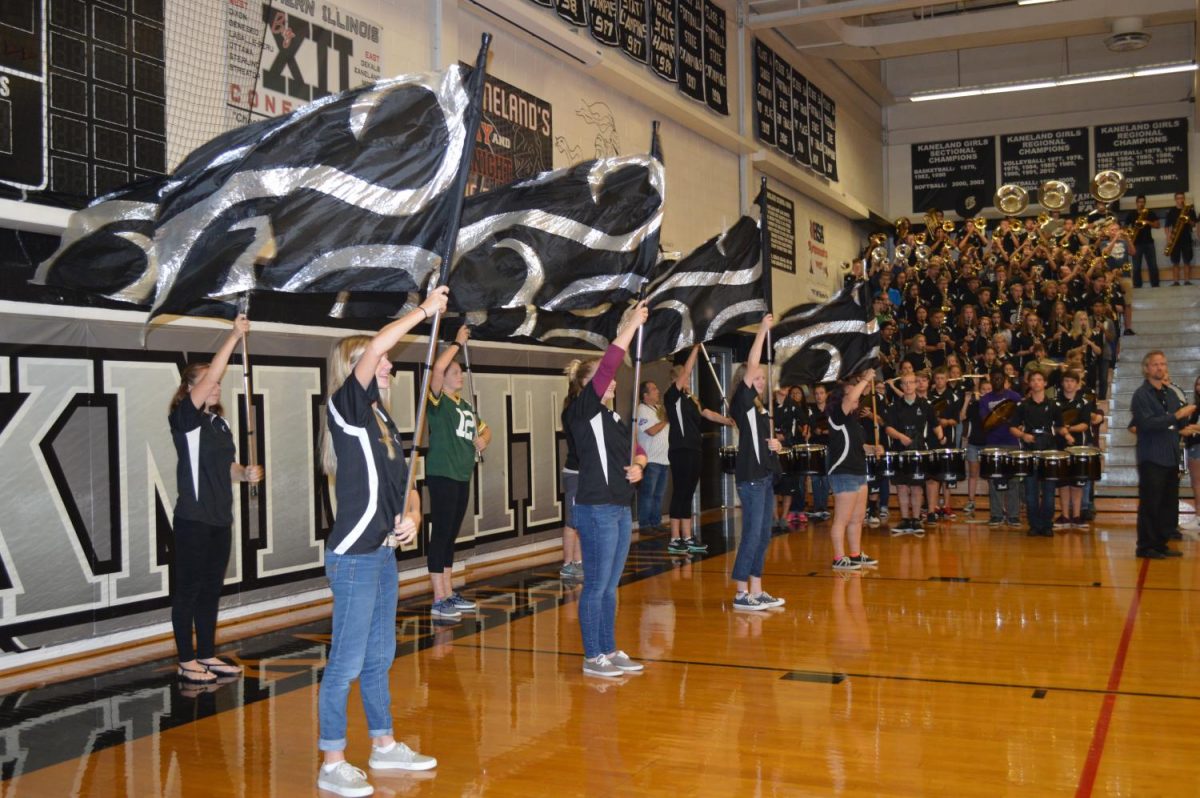 Students gave the morning of  Sept. 25 for the opening assembly to kick off the week.