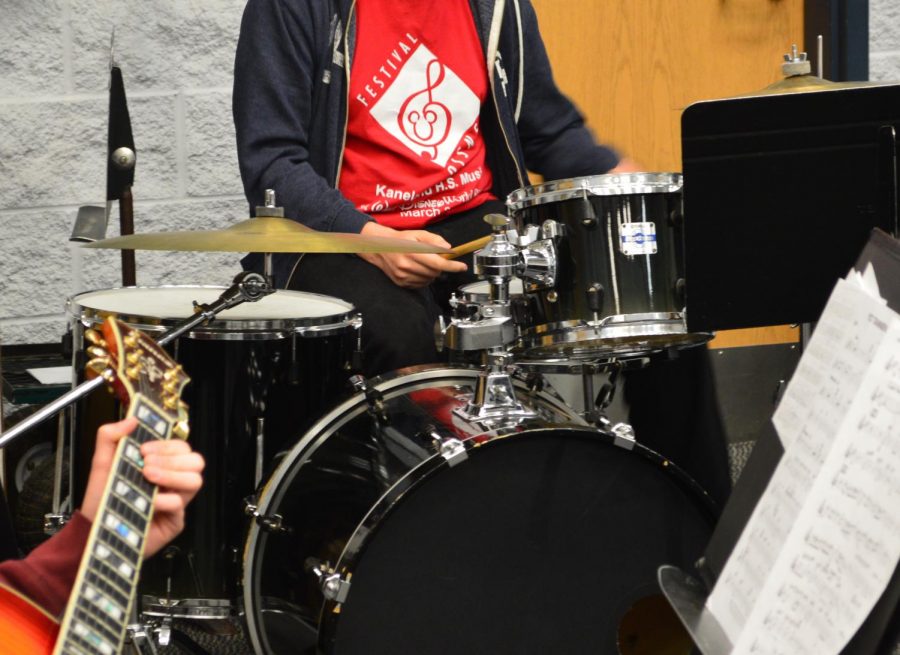 Indoor Marching Concert Honors Band Students