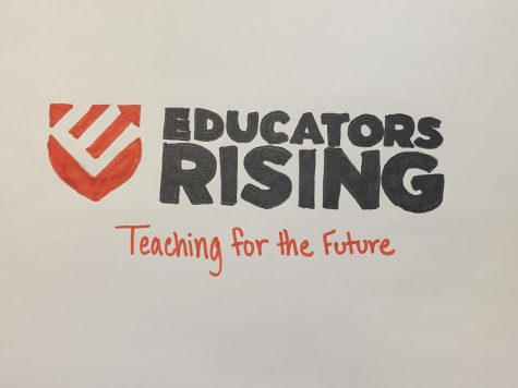 The logo for the Educators Rising organization has a distinctive angled E, and the overall theme for this year’s Aurora University Fall Kick-Off was “Teaching for the Future.” Kaneland’s Educators Rising club meets every Monday after school.