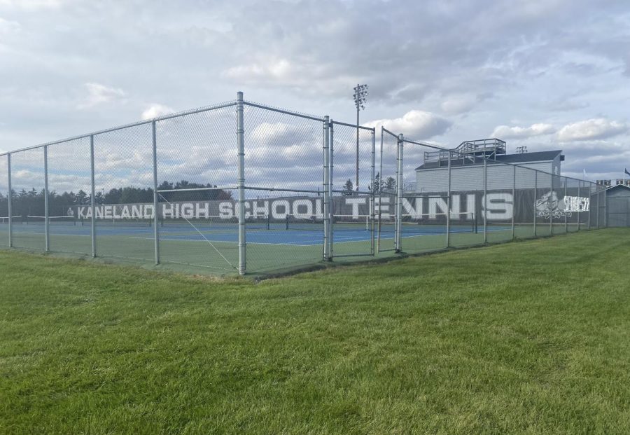 New wind blockers for the tennis courts have recently been installed to enhance the quality of the courts. The tennis team recently ended their season after sending senior Evelyn Taylor to State.
