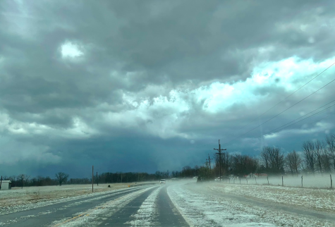 A tornado east of Canton, Illinois, on March 31, 2023. The tornado has been given a rating of EFU, which means it either didn’t strike anything to warrant a rating, or it caused damage but the damage surveyors weren’t able to reach the damage.