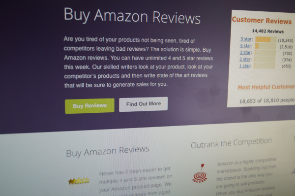 A website that actively sold fake reviews to Amazon sellers. The site has recently been taken down, but while up, it was commonly-used by scammers.