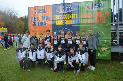 On Nov. 9, 2024, Kaneland took the trip to Peoria, IL, to race in the State finals. Kaneland ended up taking 5th out of 28 schools with top finishes from senior Evan Nosek, freshman Carson Kaiser and senior Liam Lentz.